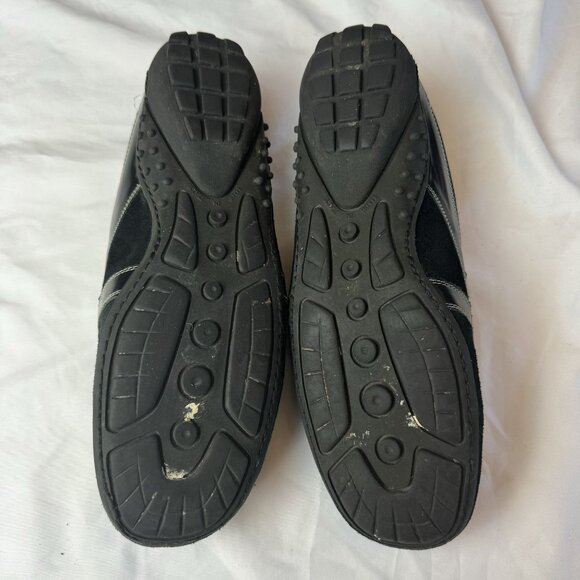Sesto Meucci Womens Leather Slip Ons Loafers Black Square Toe Size 9 - Picture 5 of 12